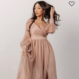 NWT Baltic Born Octavia Shimmer Gown - Blush